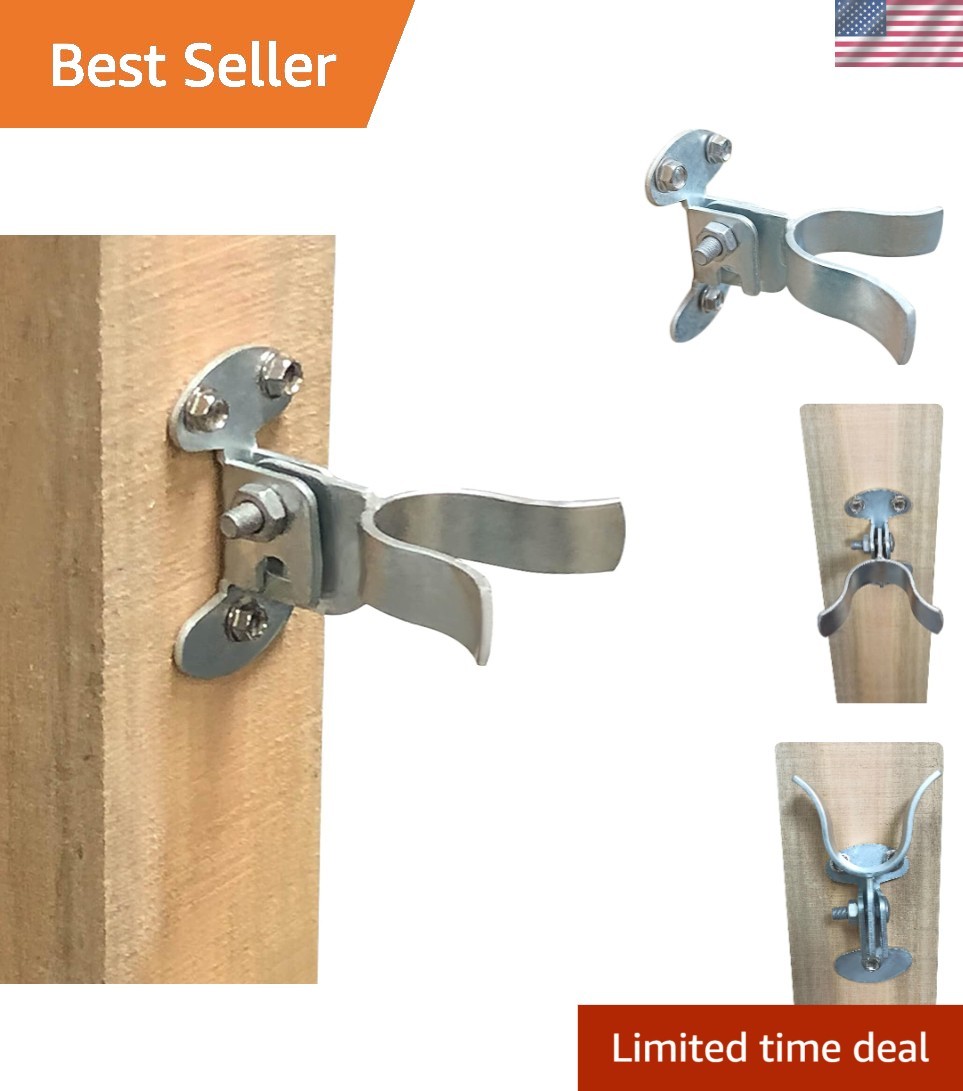 Powder Coated 1-3/8" Wall Mount Gate Latch with Screws – Long-Lasting Protection