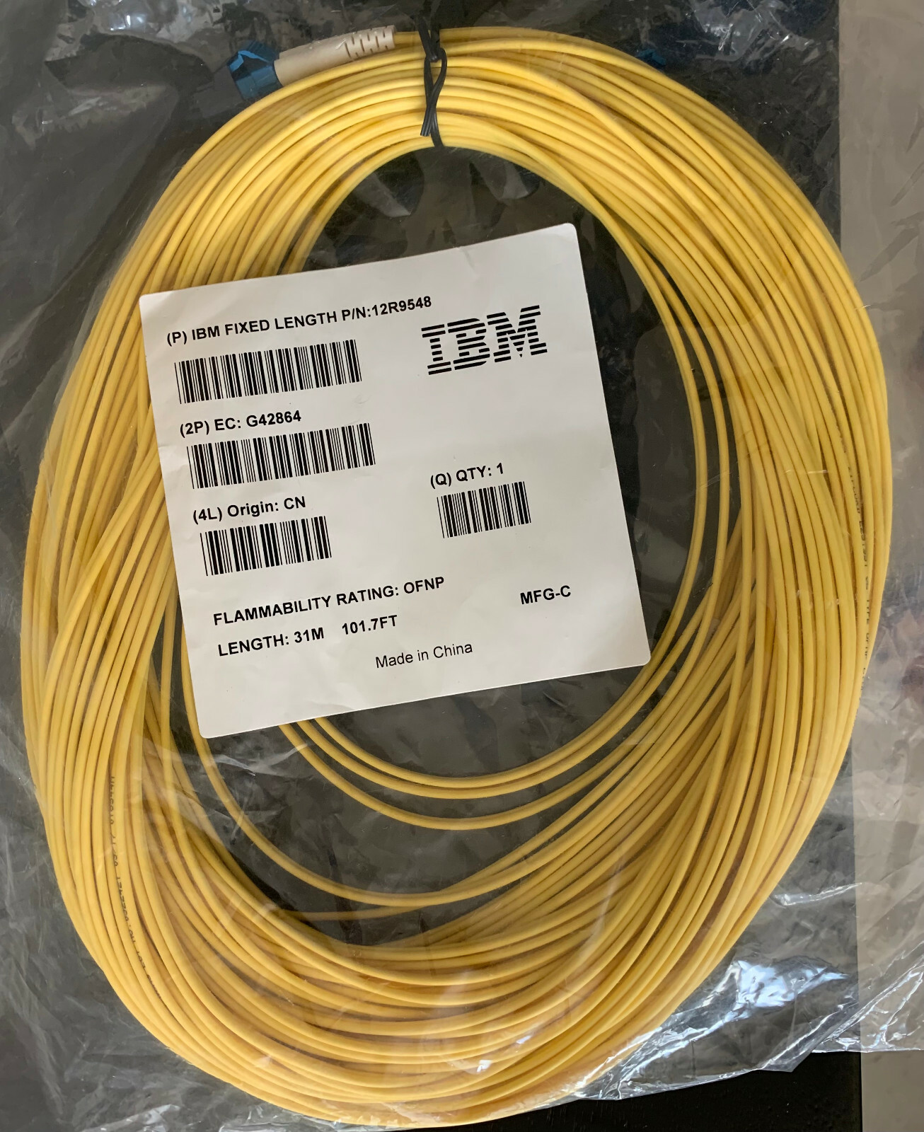 IBM 12R9548 31M 102Ft LC/LC Fiber Channel Fibre Optic Cable *New*