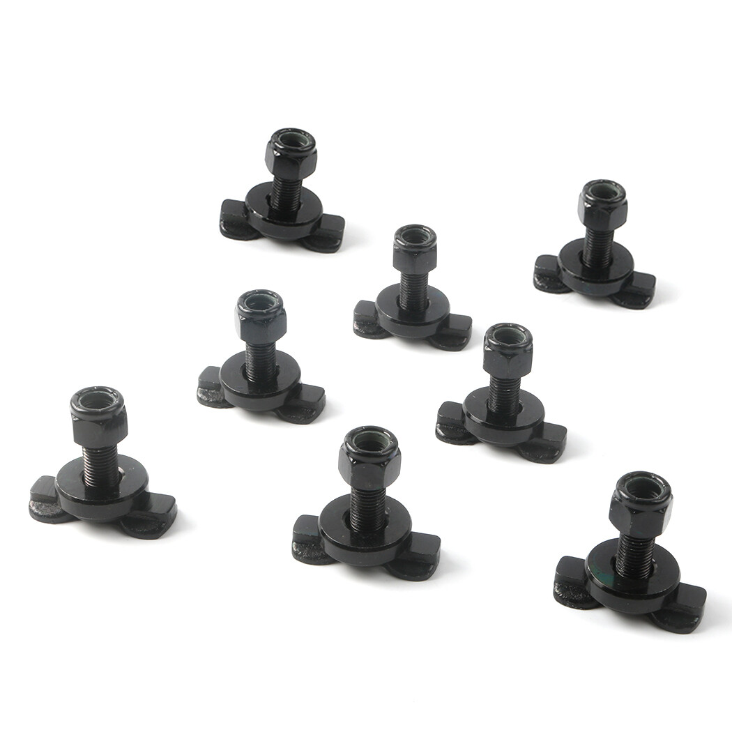 8 Pcs L-Track Double Lug Threaded Stud Nut Fitting Tie Down| Used with L Track R