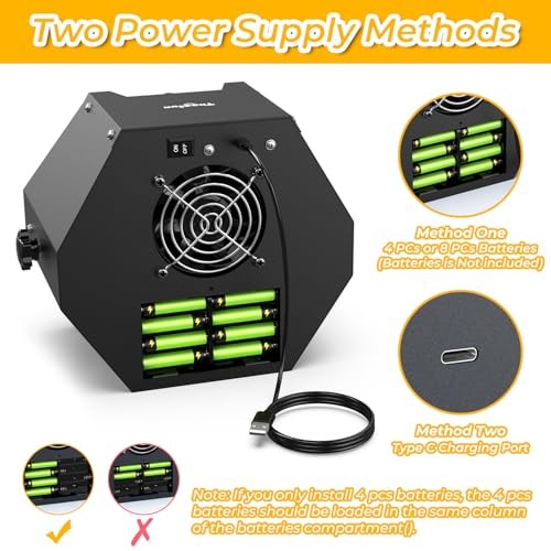 Bubble Machine, 750ml Stage Bubble Blower Metal, USB Plug in or Remote Control