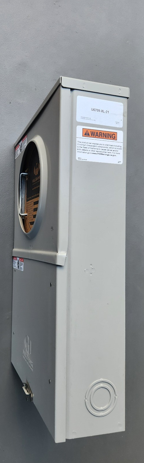 Milbank UC6079-XL-21 Pre-Wired Ringless