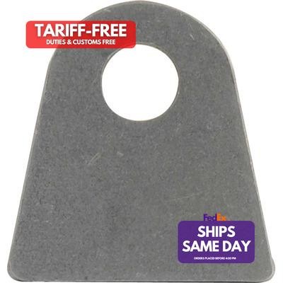 Allstar ALL60006-25, Set of 25 Natural Steel 3/16In Flat Tabs 25Pk 1/2In Hole