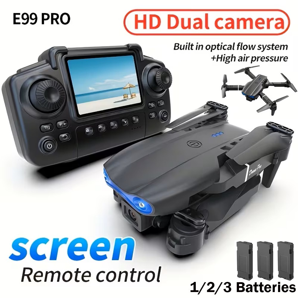 E99 Pro Drones with Camera for Adults 6K, 1080P FPV RC Quadcopter for Kids