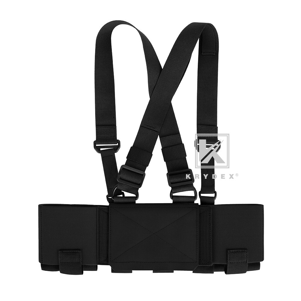 KRYDEX Concealed Carry Low-Vis 5.56 Ready Chest Rig Elastic Cummerbund Black