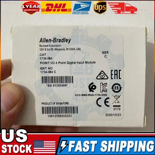 New 1734-IB4 Factory Sealed Point I/O 4 Point Digital Input Module Allen Bradley