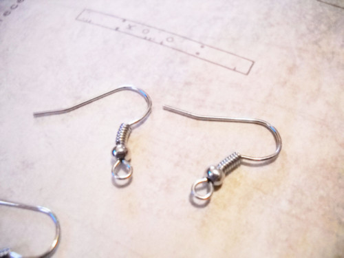 Stainless Steel Ear Wires Earring Wires Silver Hypoallergenic Hook Wires 10pcs