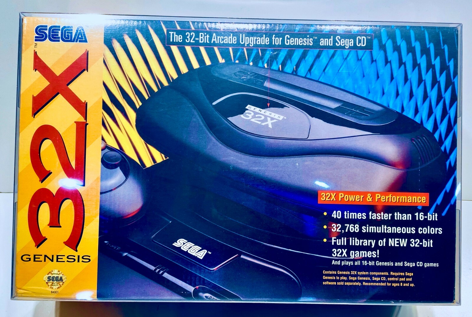 1 Console Box Protector For SEGA 32X Console Boxes NTSC Clear Display Case