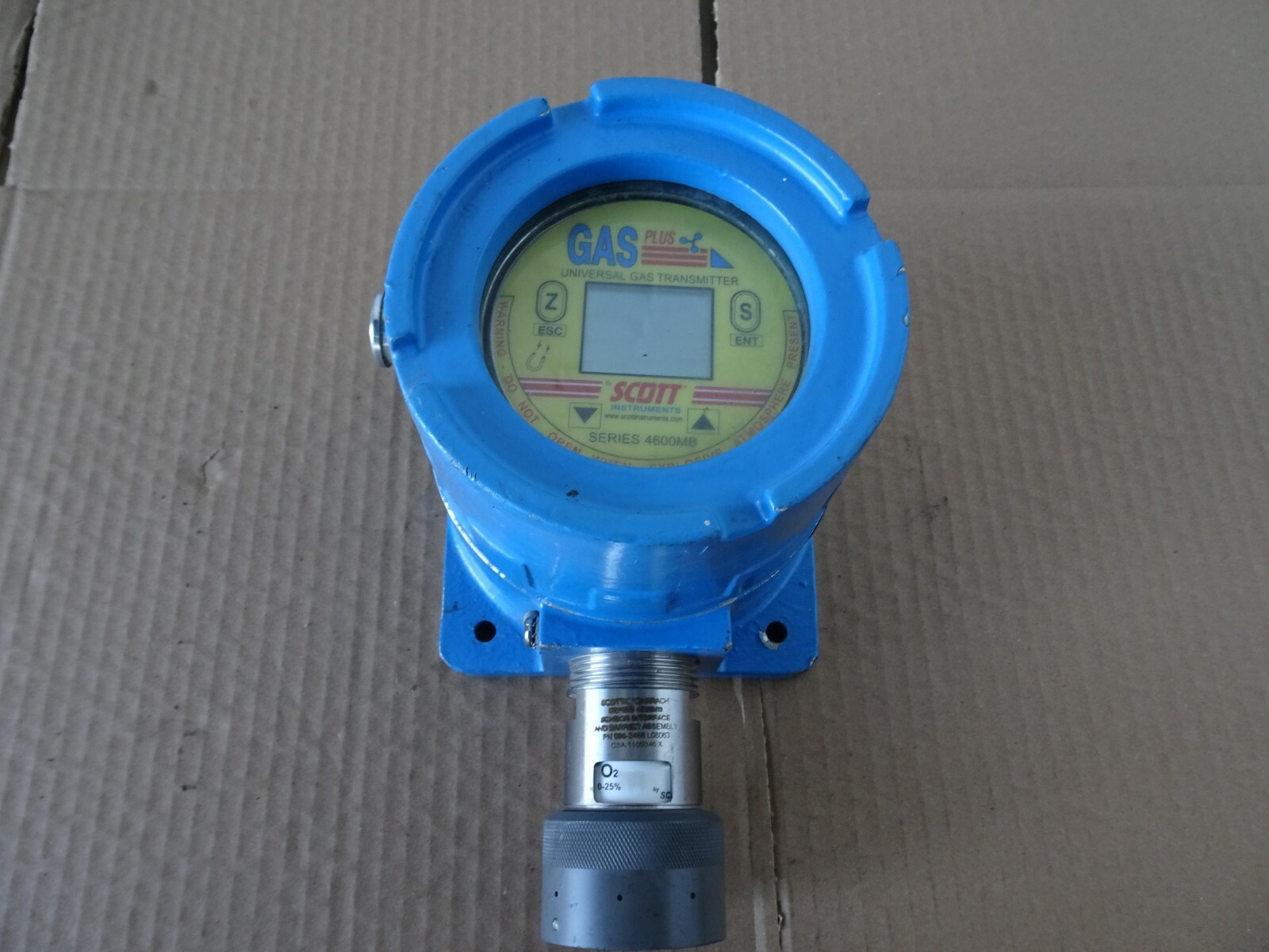 Scott 096-2466 Series 4600mb Gas Plus Universal O2 Gas Transmitter 24v-dc