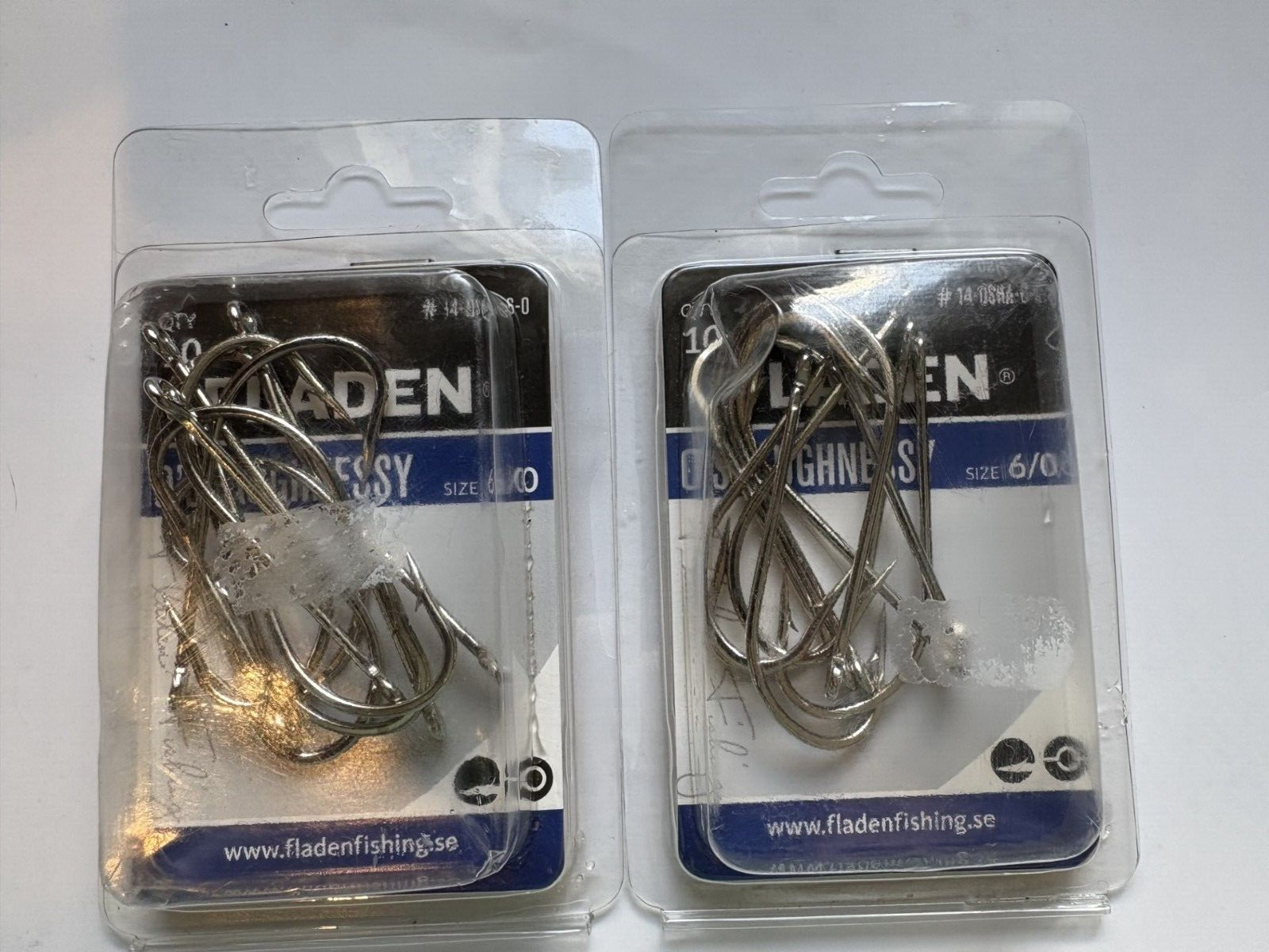 2x pc Fladen O'Shaughnessy Hooks  size 6/0 Sea Hook 10 pack 20 hooks