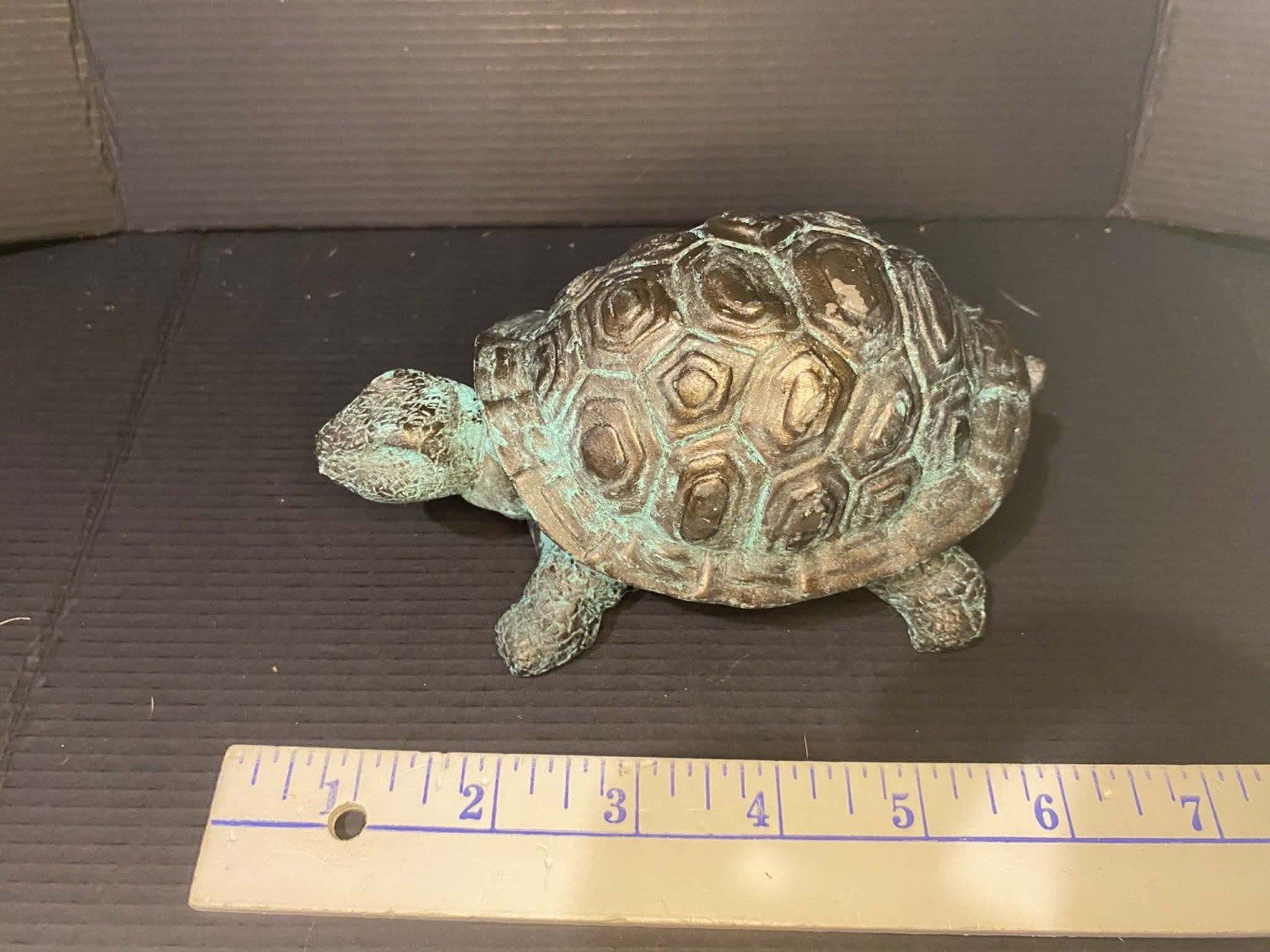 Turtle Key Hider, Outdoor Garden Decorative Hidden Key Rock Holder, Brown