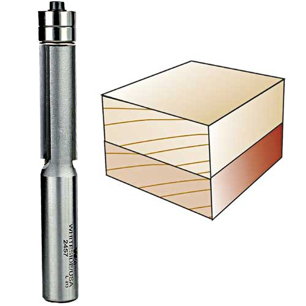Whiteside 2457 Flush Trim w/ Double Bearing Bits 1/2"SH, 1/2"CD, 1-1/2"CL