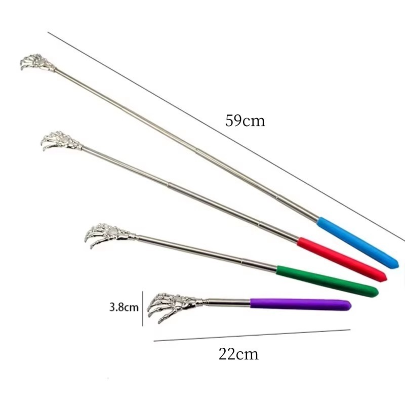 3 Pack Metal Back Scratcher Back Extendable Massager Bear Claw Telescopic New