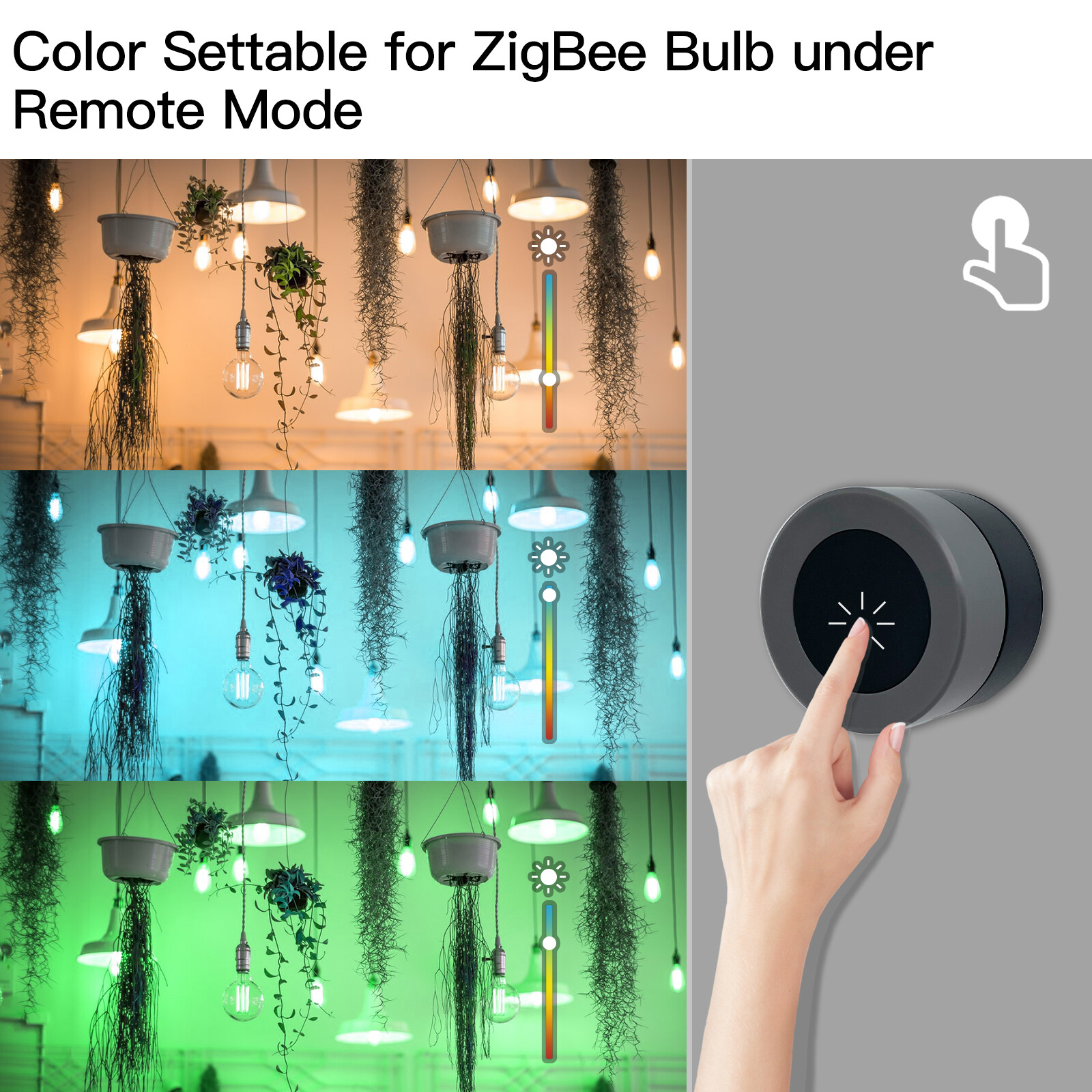 MOES Tuya ZigBee Smart Knob Switch Wireless Scene Switch Button Controller App