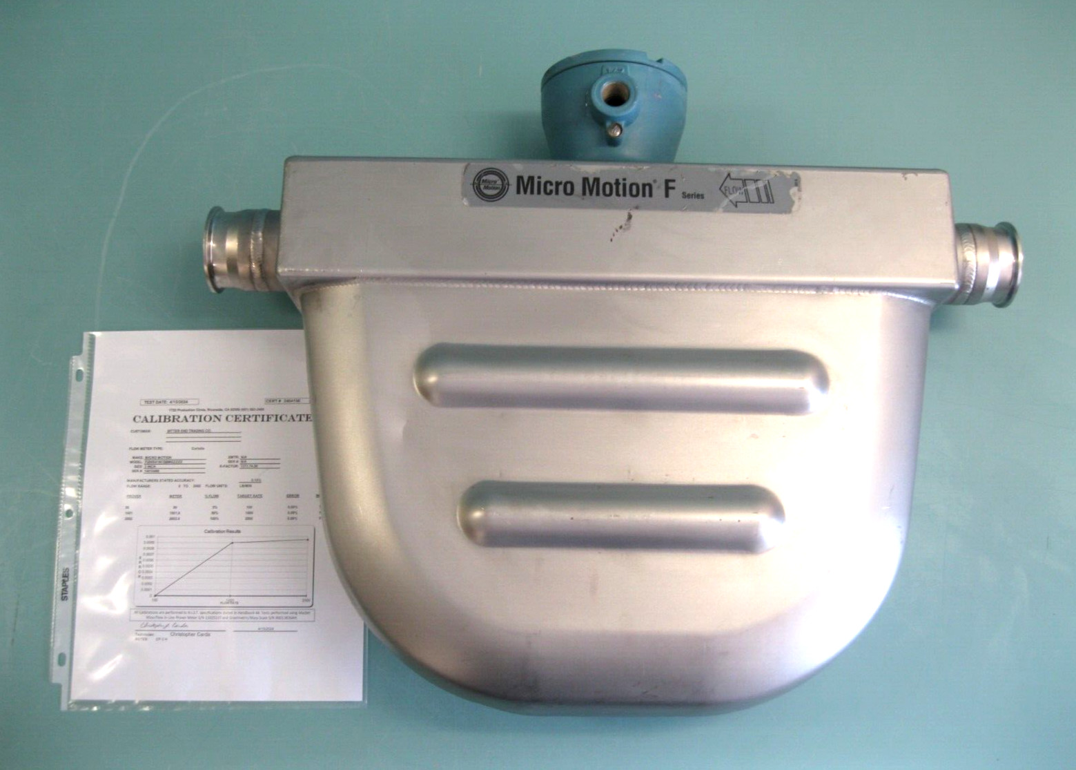 2" Micro Motion F200 S352CQBMEZZZZ Mass Flow Sensor 700 Core CALIBRATED P11
