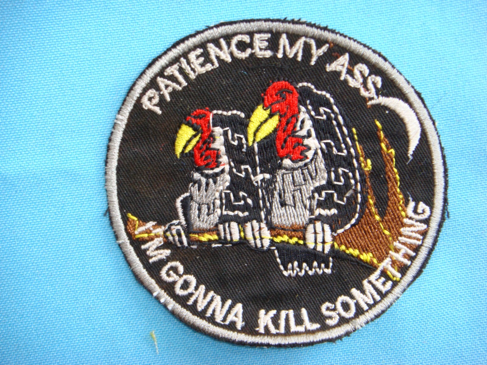 VIETNAM WAR PATCH, USAF AC-130  " PATIENCE MY ASS "