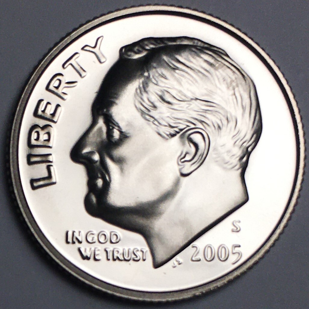 2005-S Proof Roosevelt Dime - (UNC) Clad KM#195a - D05SC