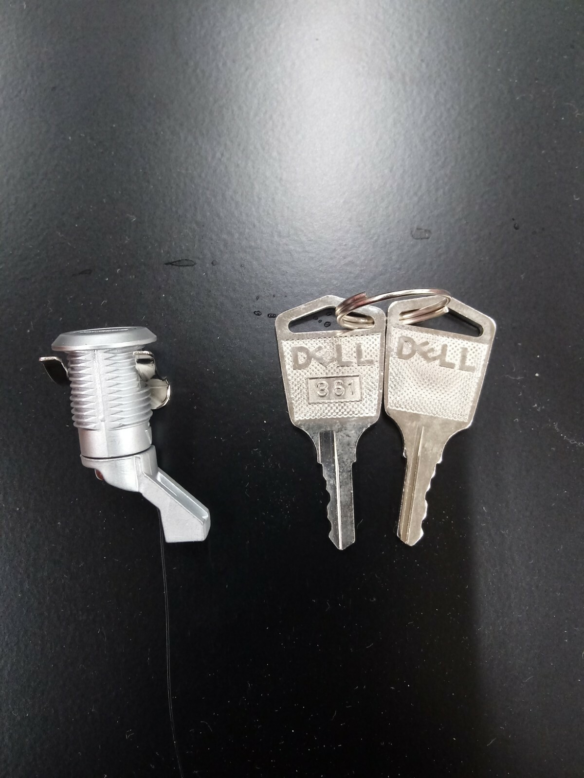 Dell Poweredge Pair of Keys & LOCK 361 #361 to Faceplate Front Bezel Cover