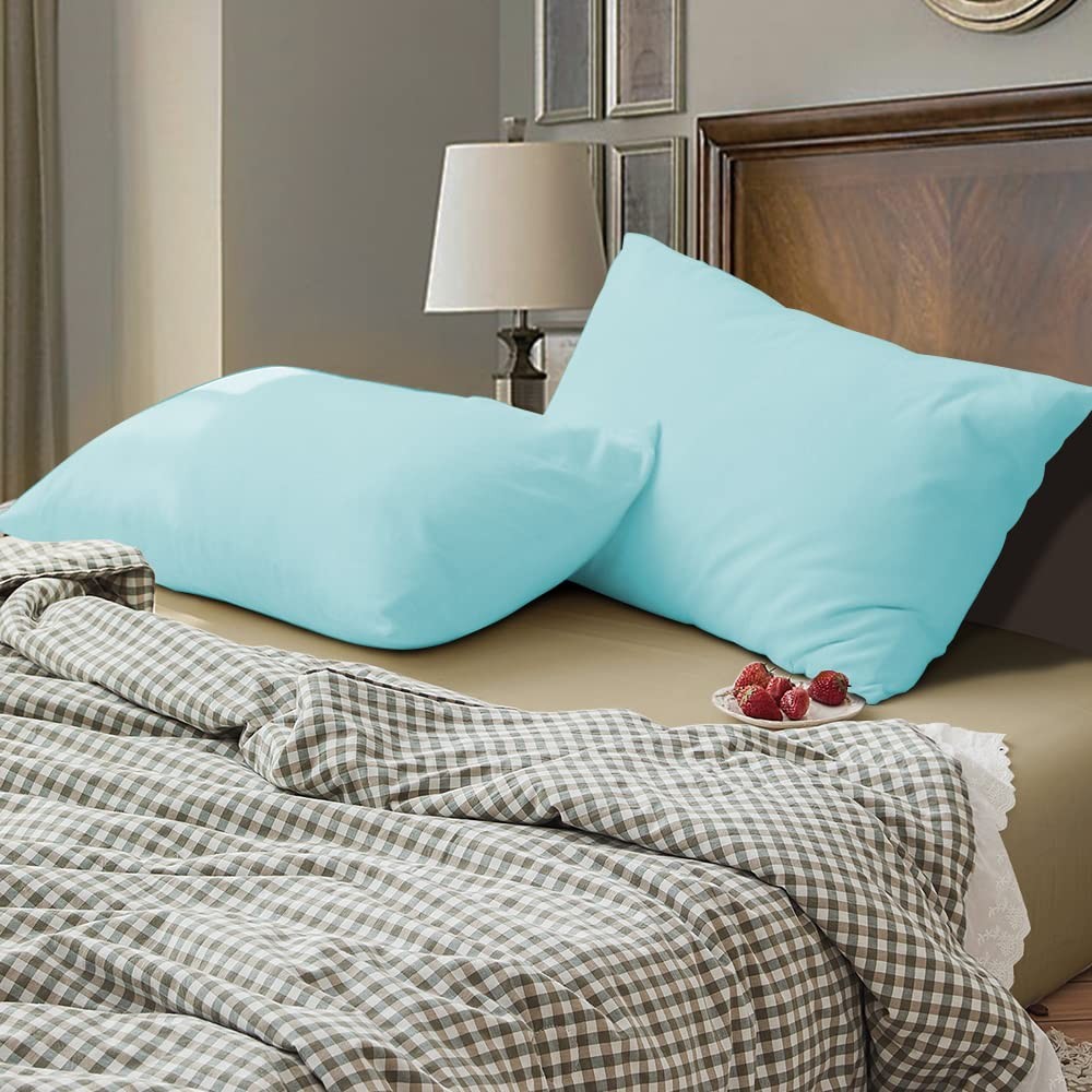 Hadi Bedding Toddler Pillowcase Aqua Blue 12x16
