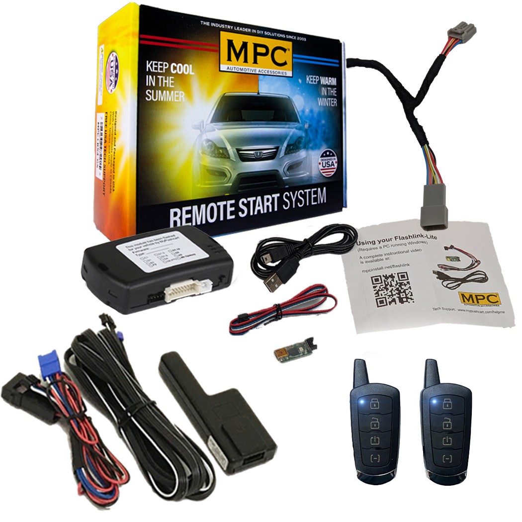 4-Button 2-Way Remote Starter For 2018 Jeep Renegade - Plugin T-Harness