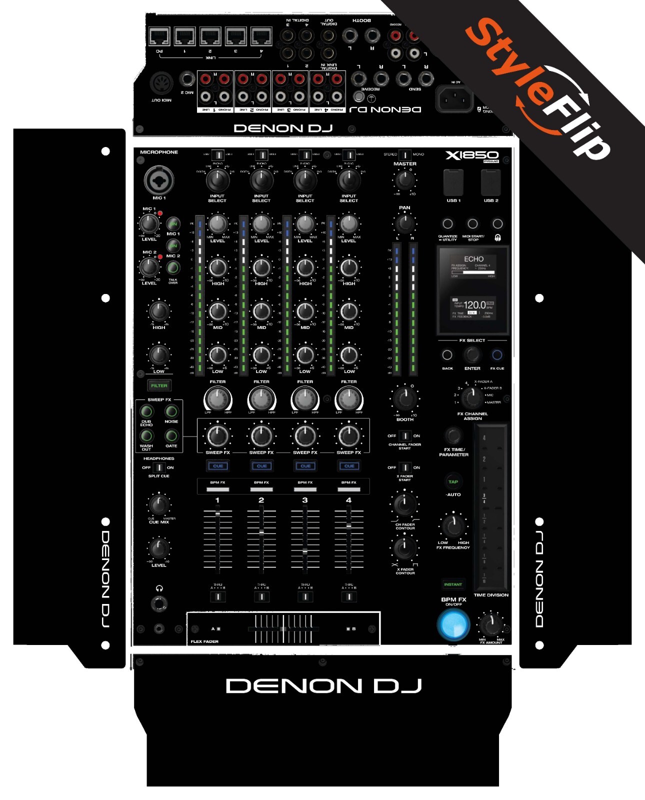 Denon X1850 Prime Skin | Color Black | Protective Decal | StyleFlip Skins