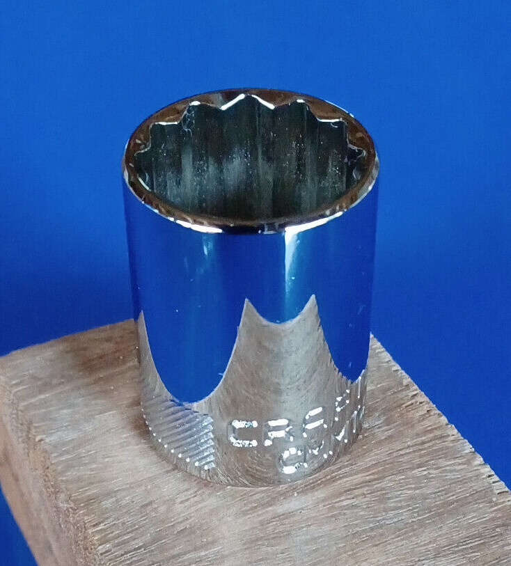 Craftsman 1/2" Drive 12 Pt Shallow Socket Polished Chrome Pick a Size NEW MM SAE