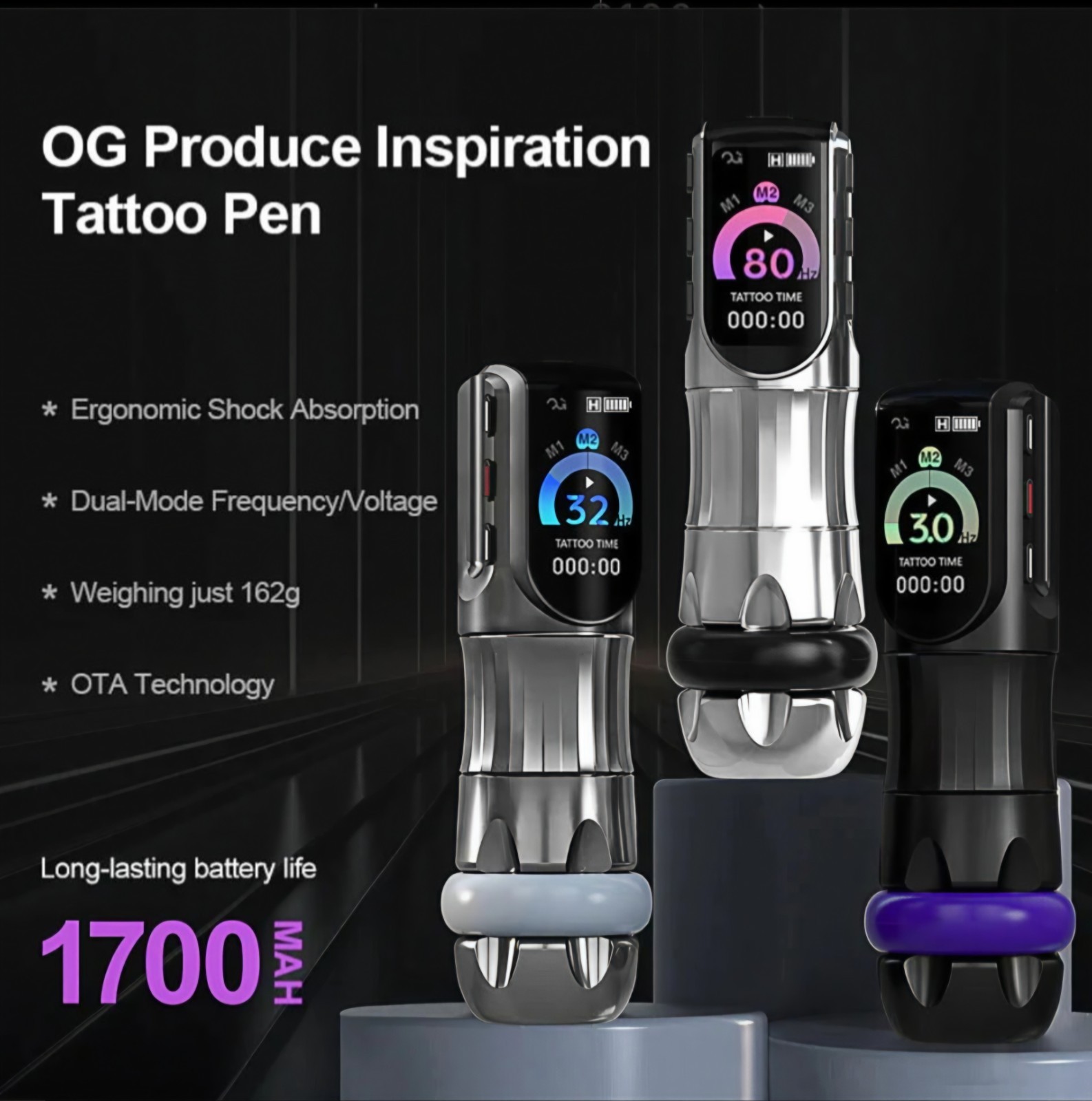 Pioneer Inspiration 4.2 Stroke Shock Absorption Wireless Tattoo Pen
