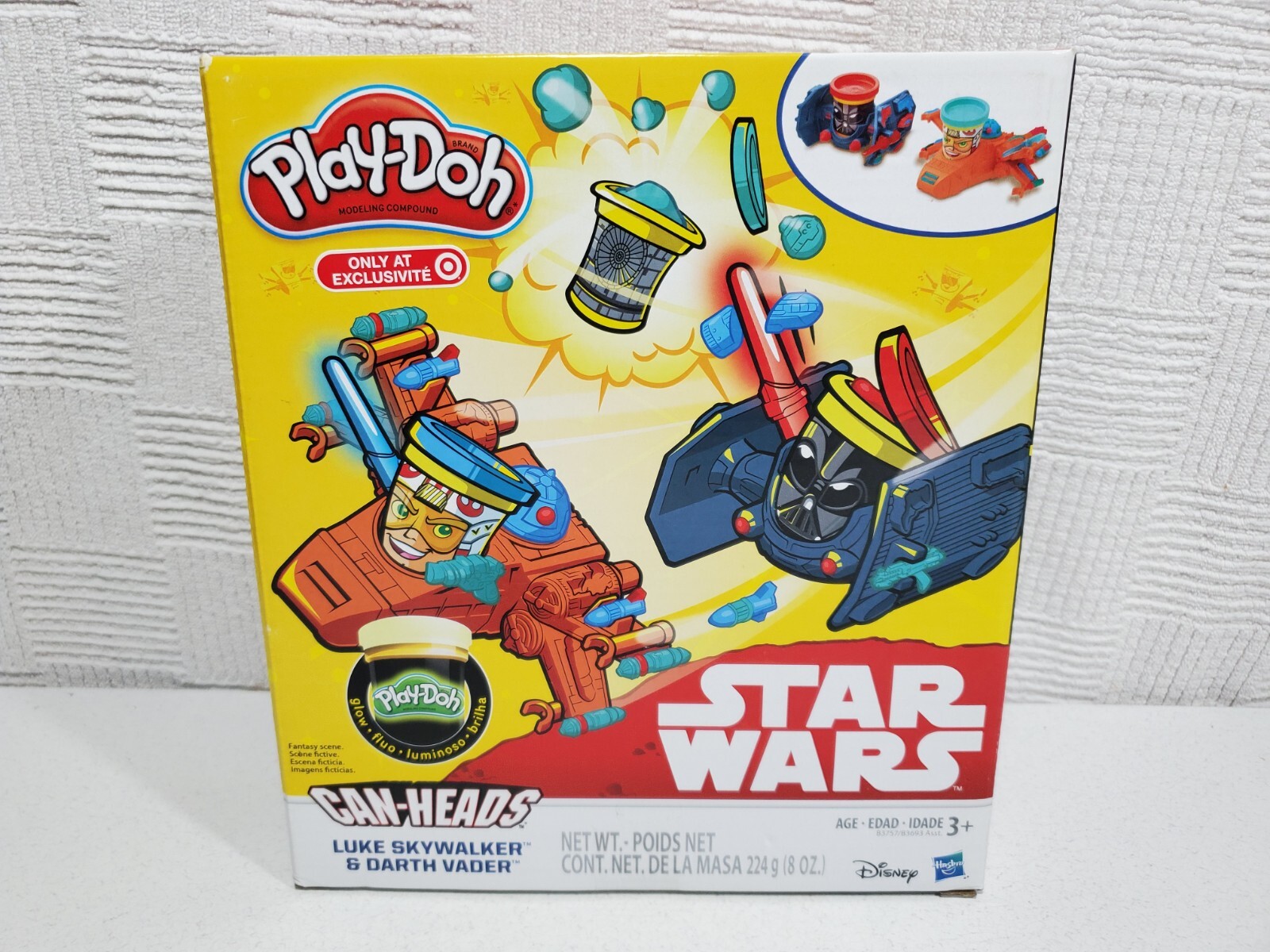 Play-Doh Star Wars Luke Skywalker Vs. Darth Vader Can-Heads NEW IN BOX