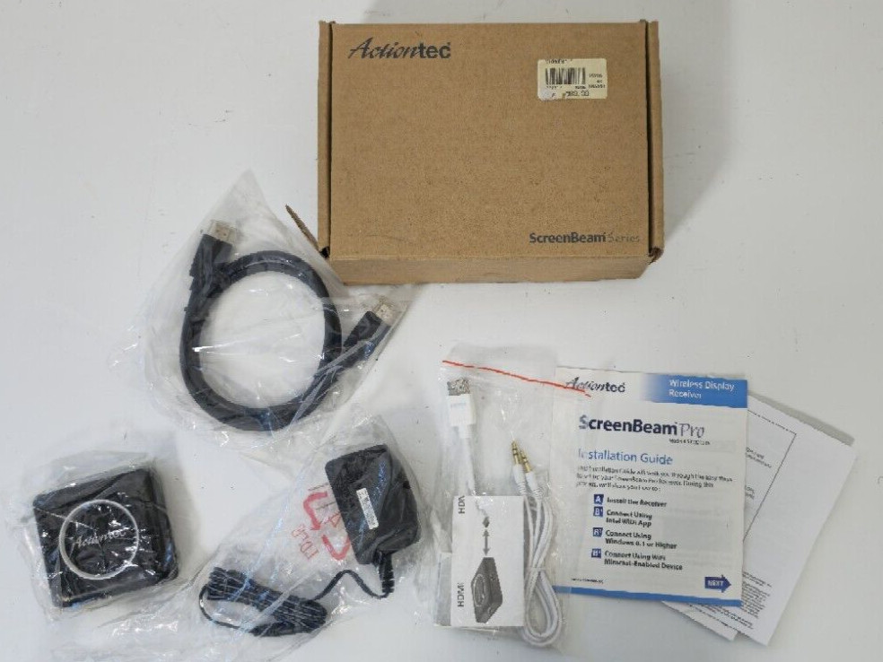 Actiontec ScreenBeam Pro w/VGA Adapter Display Receiver SBWD100VGA02