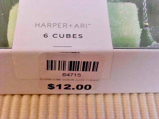 Harper & Ari 12 Exfoliating Sugar Cubes Juice Cleanse Dessert for Your Skin