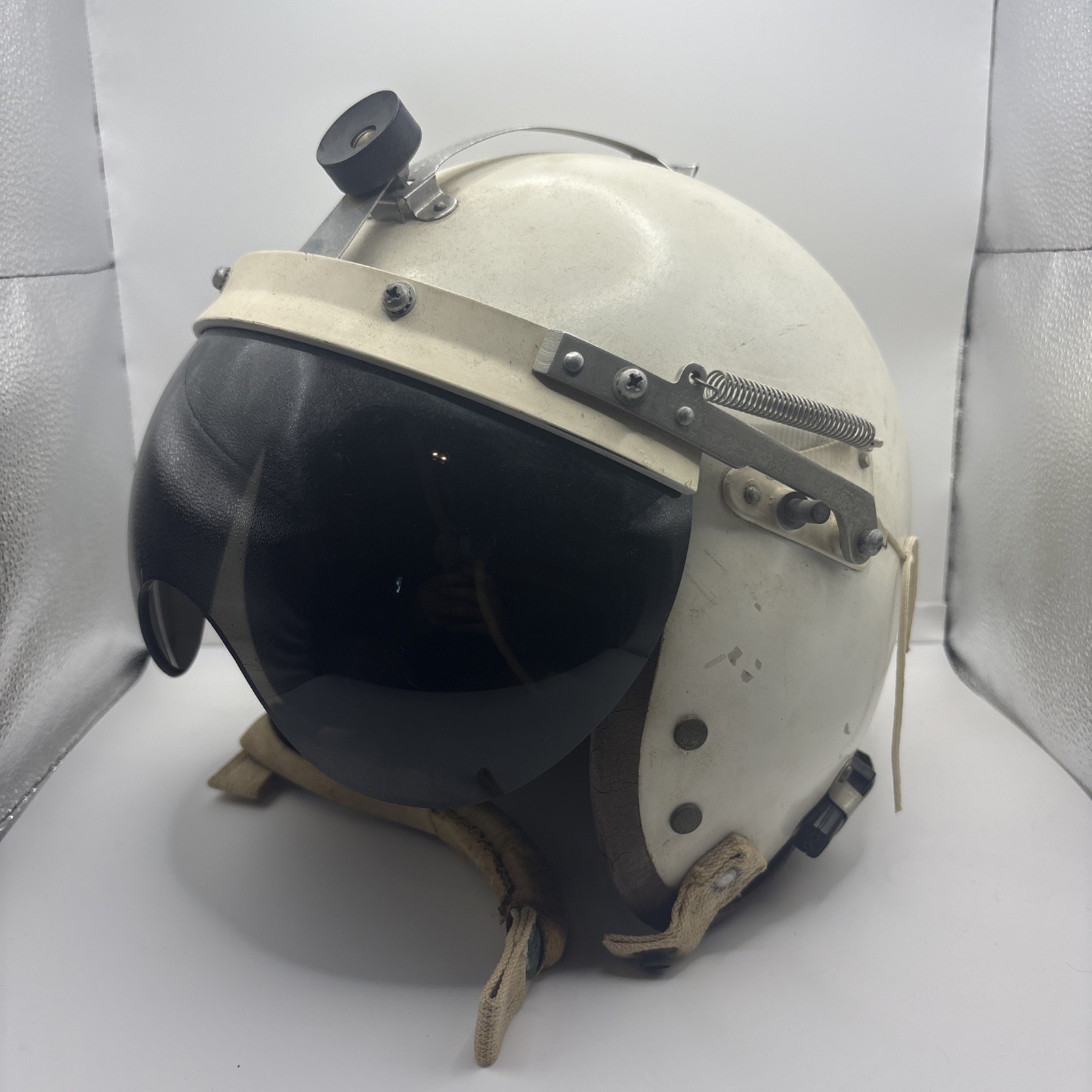 VINTAGE 60s U.S. AIR FORCE USAF P-4B JET PILOT FLIGHT HELMET W/ VISOR
