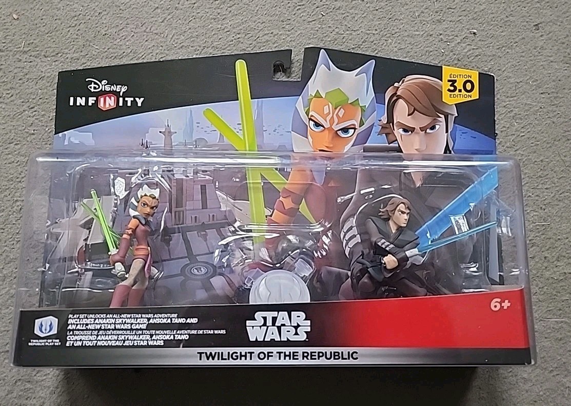 Star Wars Disney Infinity 3.0 AHSOKA & ANAKIN Twilight of the Republic Play Set