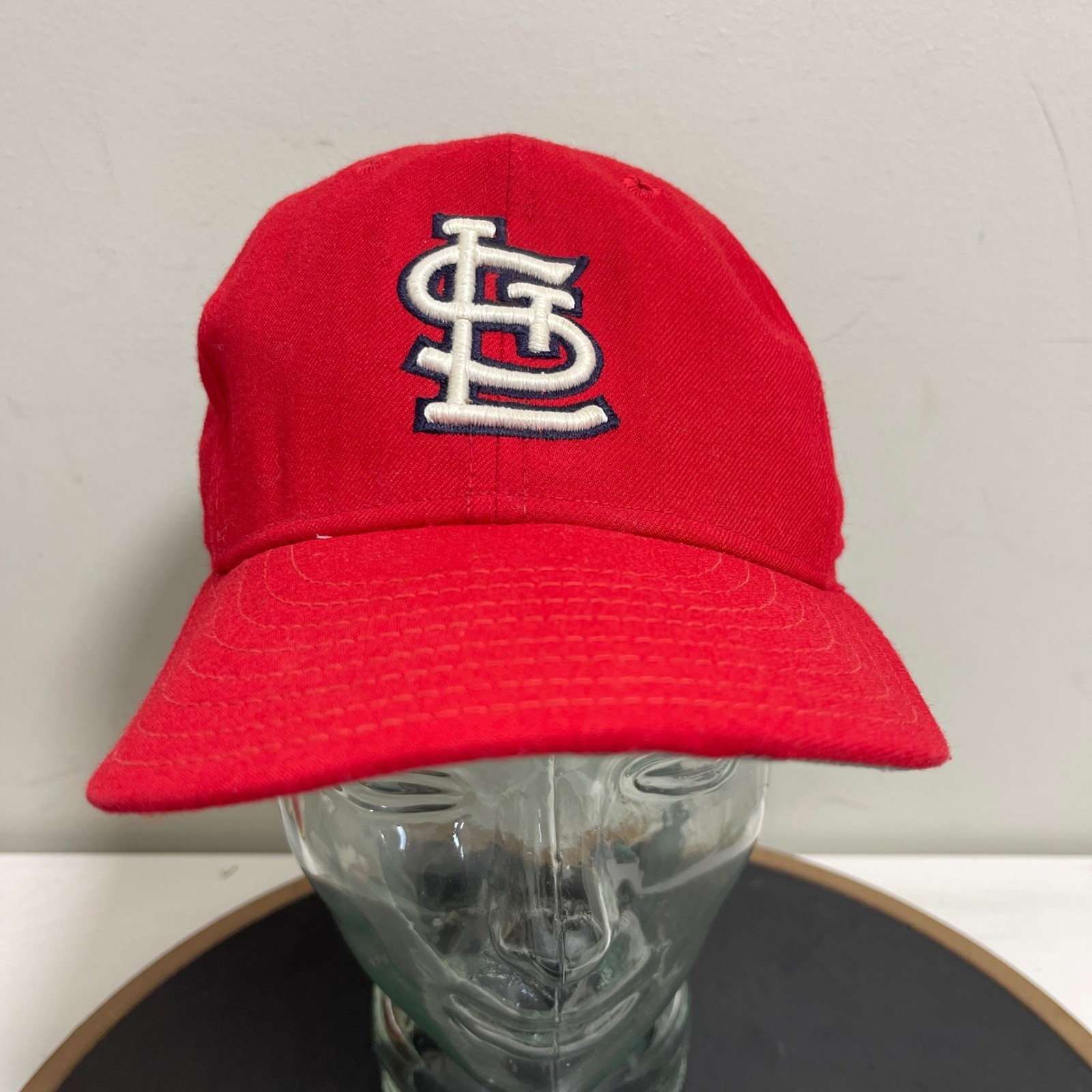 Vintage St. Louis Cardinals New Era Fitted Hat 7 1/4 Red Made in USA Pro Model