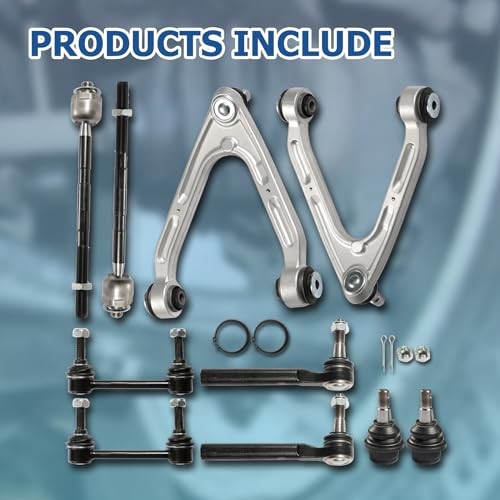 10Pcs Front Upper and Lower Control Arm Ball Replacement for Hummer H3 2006