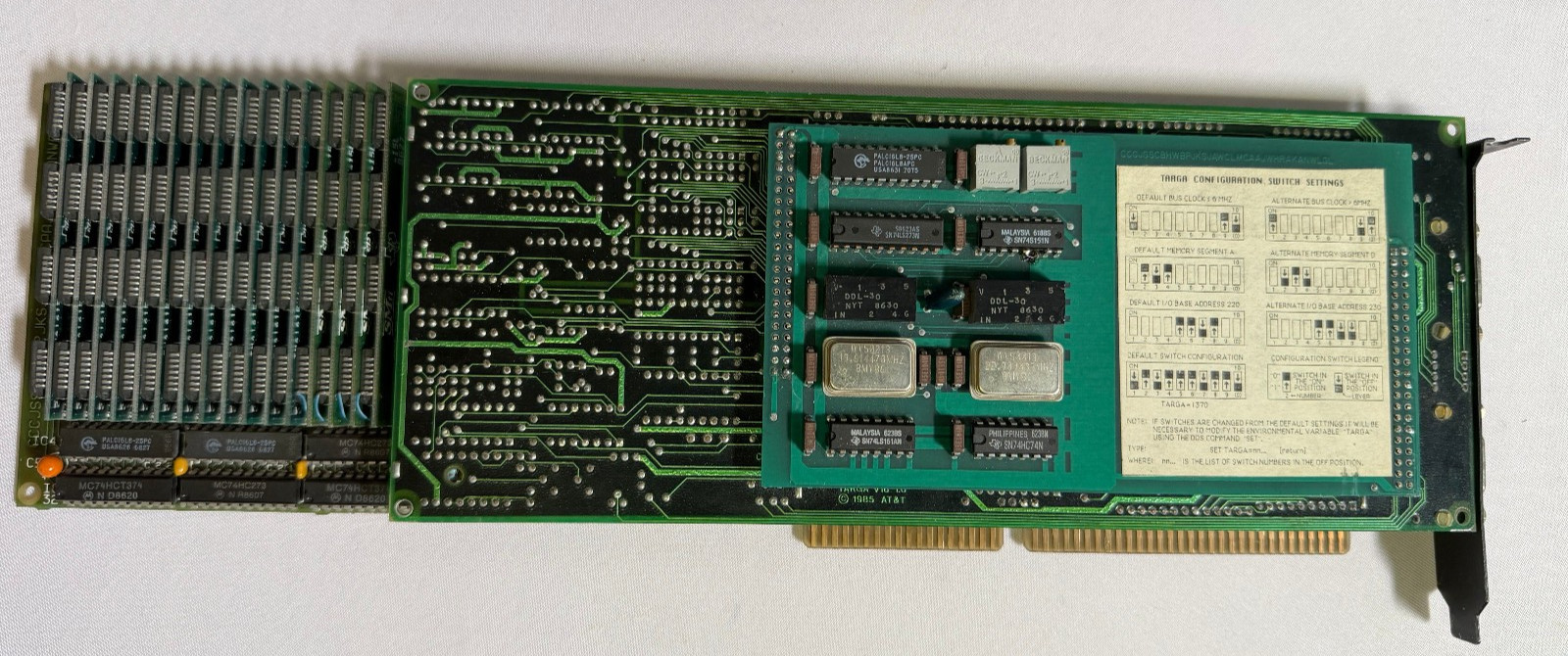 Vintage AT&T TRUEVISION Targa V16 1.0 Image Processing AIB 1985 *EXTREMELY RARE*
