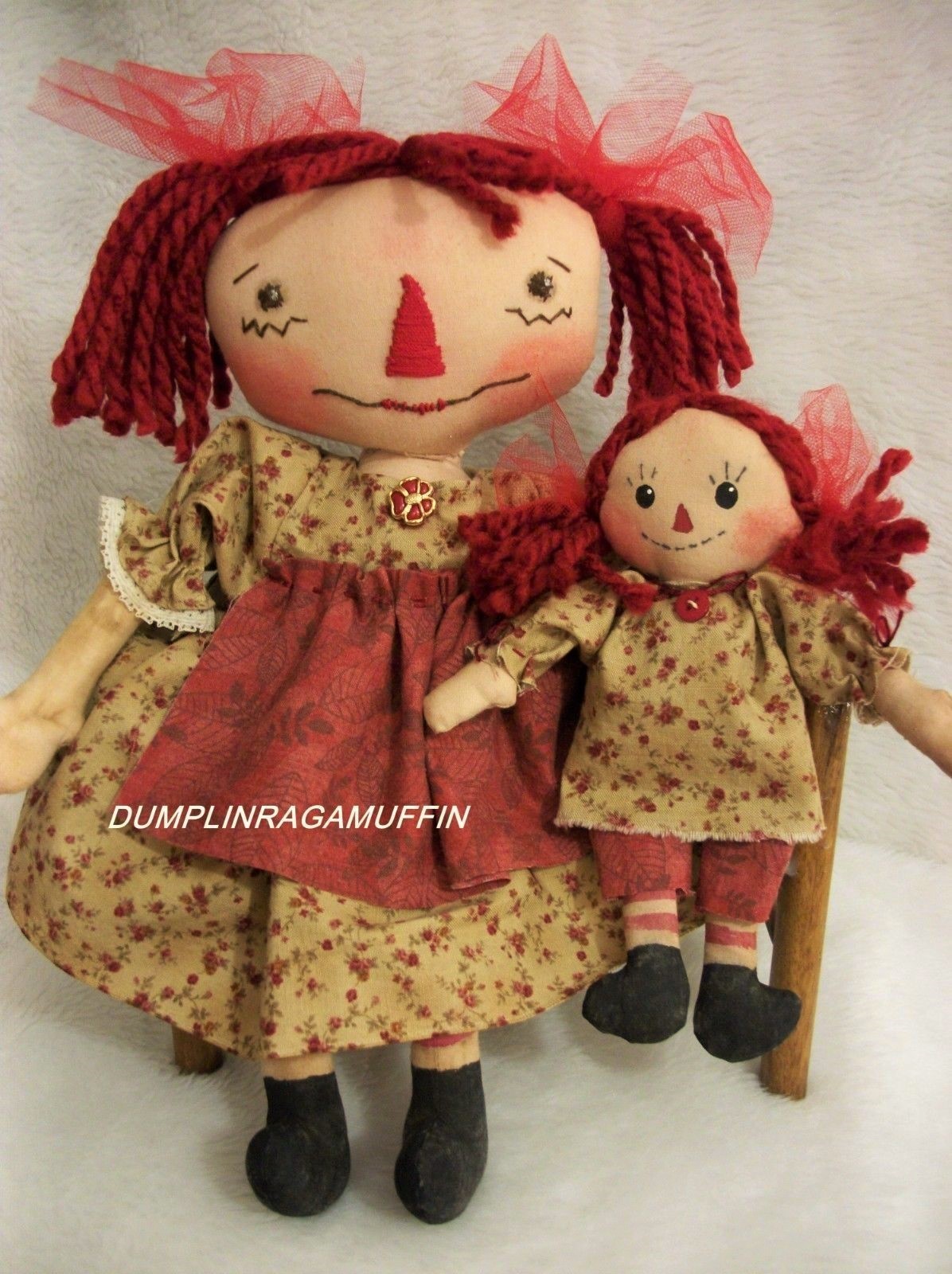 Pattern, sewing, primitive Annie doll, 13 in., Dumplinragamuffin #204
