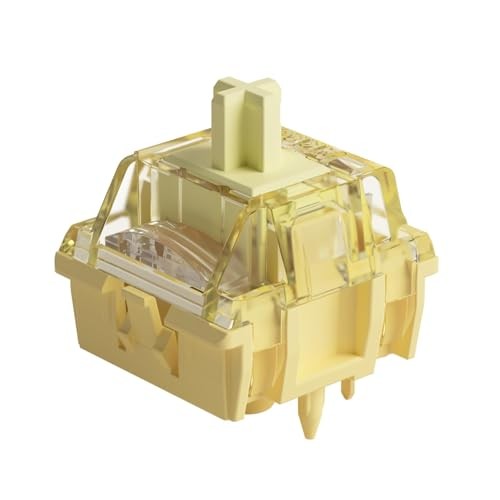 V5 Creamy Yellow Keyboard Switch with LED Diffuser for Creamy Yellow V5 Pro
