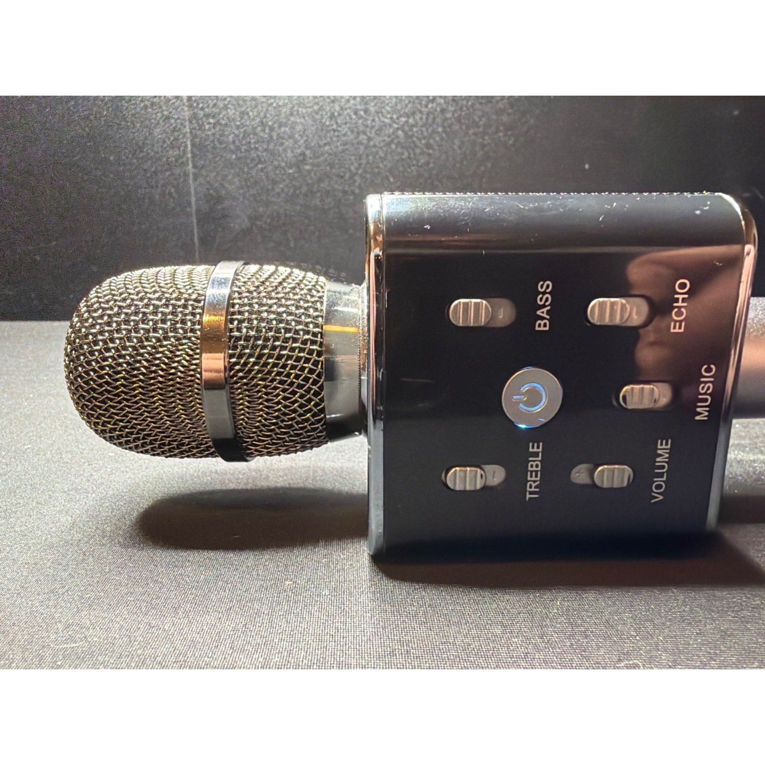 MyKaraoke Bluetooth Wireless Karaoke Microphone Speaker Tested Working Black