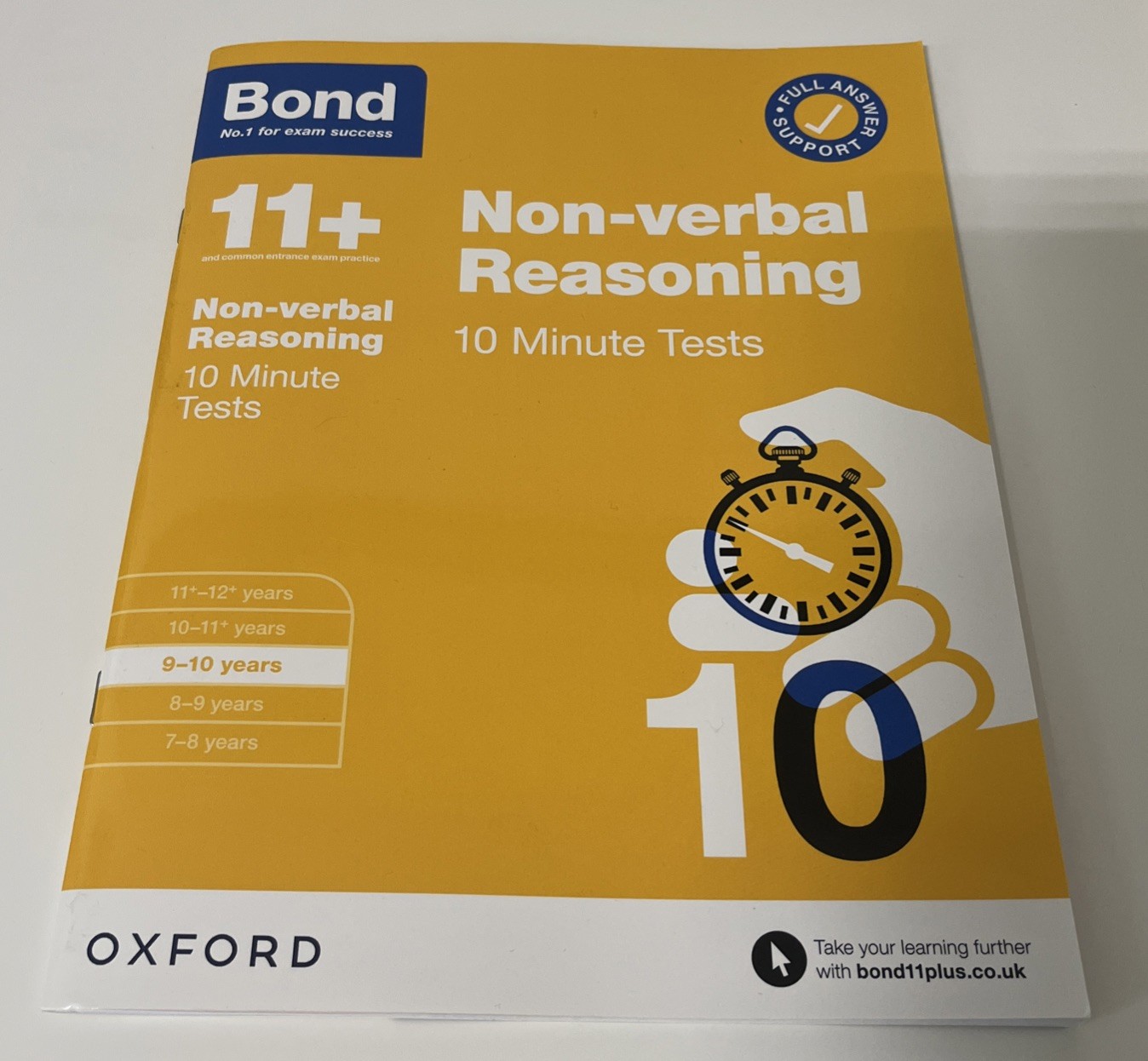 Bond 11+ Non Verbal Reasoning, 10 Minutes Tests, Age 9-10