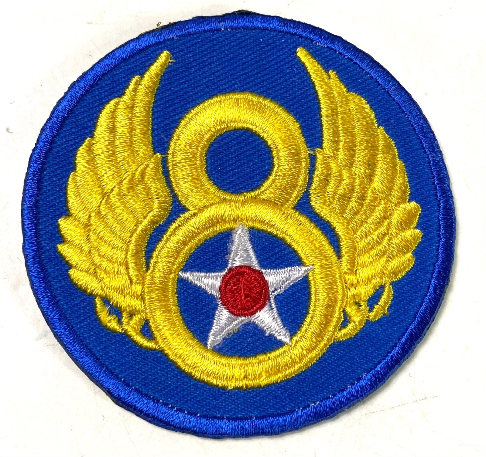 WWII US ARMY 8TH AIR FORCE "MIGHTY 8" JACKET SLEEVE INSIGNIA PATCH