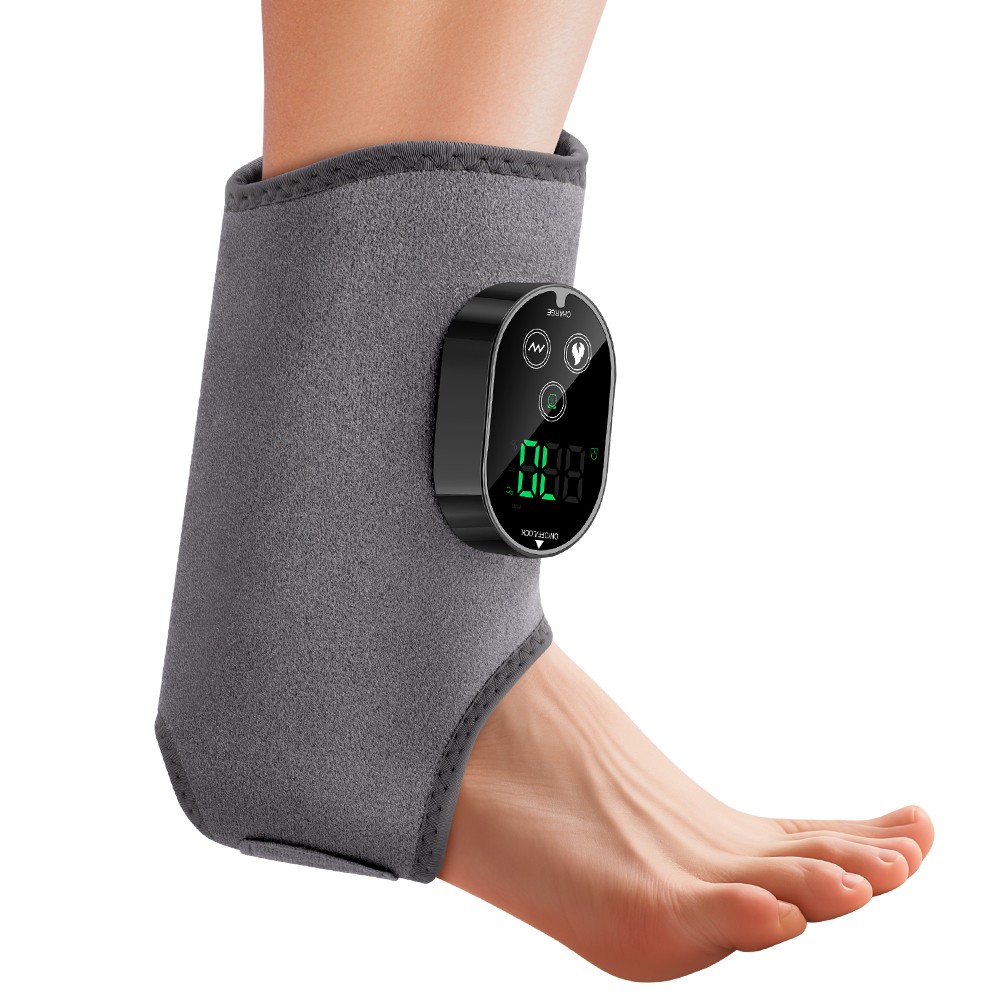 2x Red Light Therapy Ankle Massager Pain Relief 6Heating 3 Vibration Modes/Timer