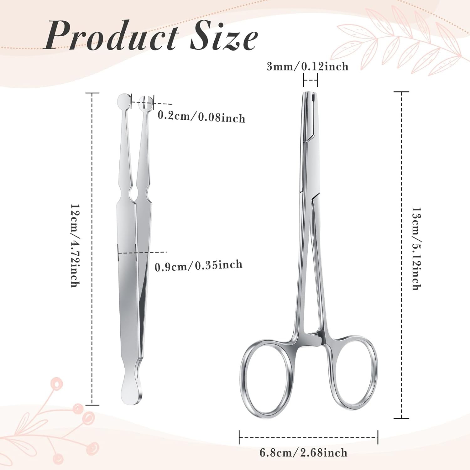 Stainless Steel Piercing Tools Set