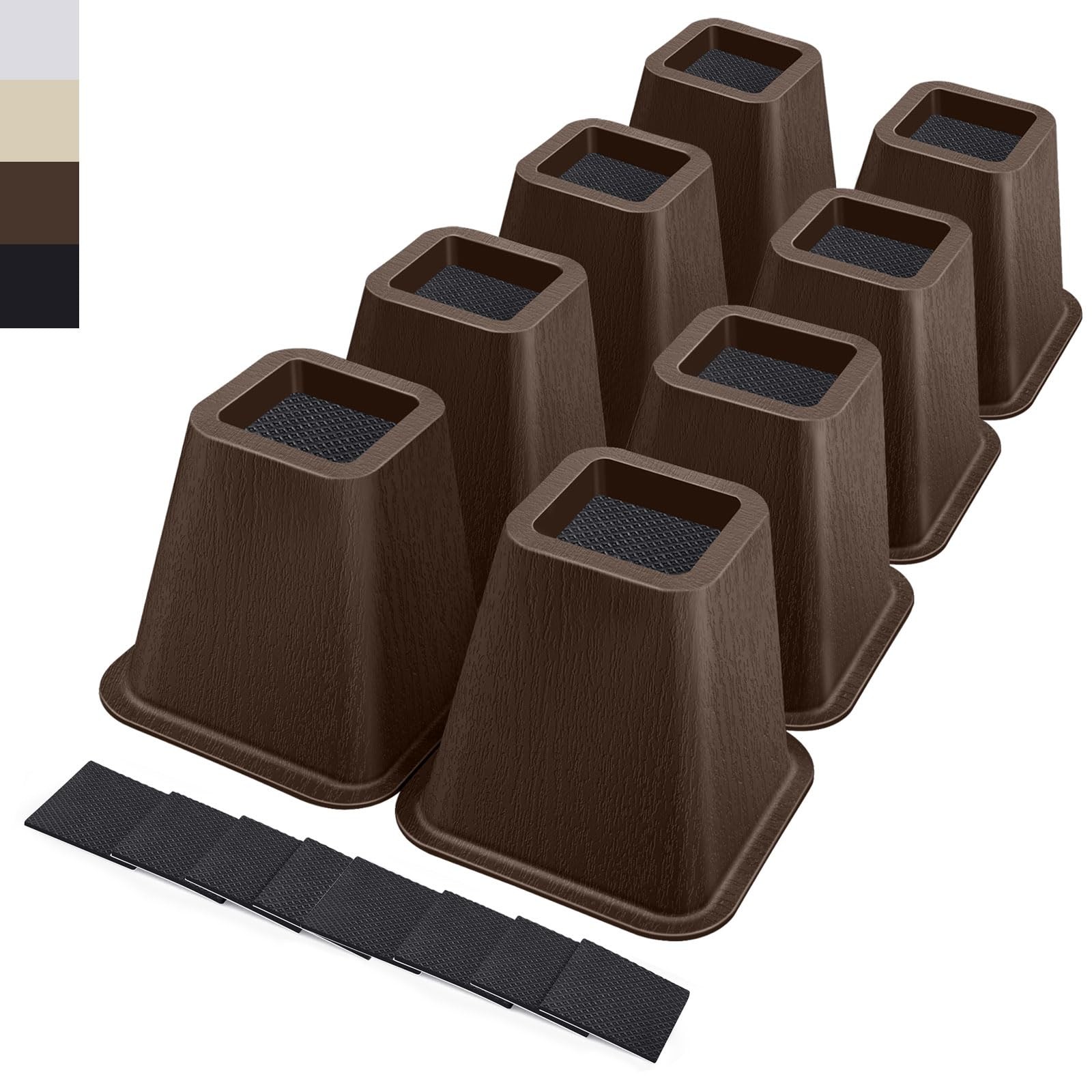 6 Inch Heavy Duty Bed Risers, Furniture Risers for Desk, Chair, Table or Sofa...