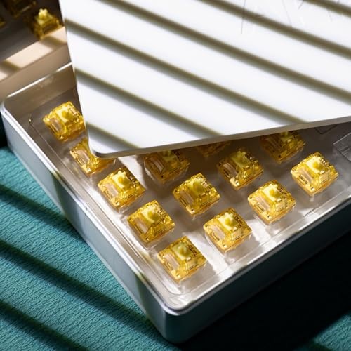 V5 Creamy Yellow Keyboard Switch with LED Diffuser for Creamy Yellow V5 Pro