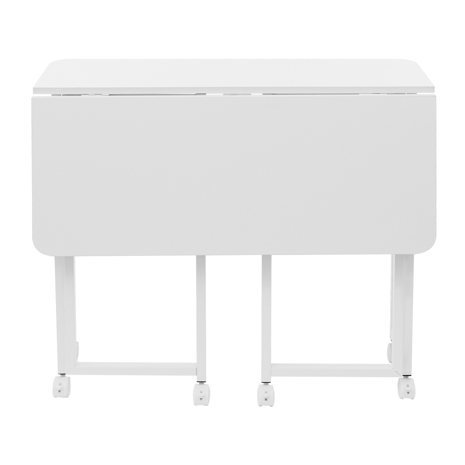80*58 Cm Folding Desk Small Rolling Desk With Storage Shelf For Computer Desk