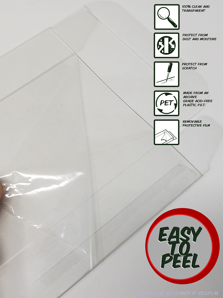 BOX PROTECTOR FOR N64 NINTENDO 64 CONSOLE CLEAR PLASTIC CASE