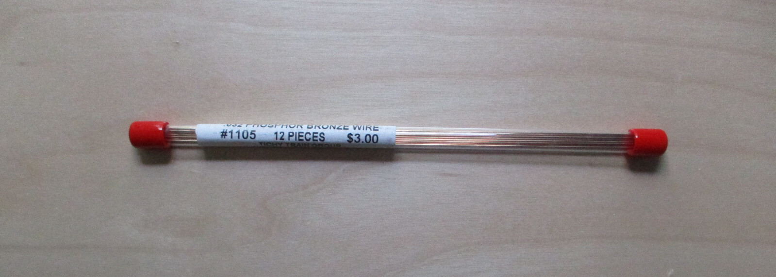 .032 Phosphor Bronze 8" Wire TRAIN RAILROADING ACCESSORY TICHY TRAINS 1105