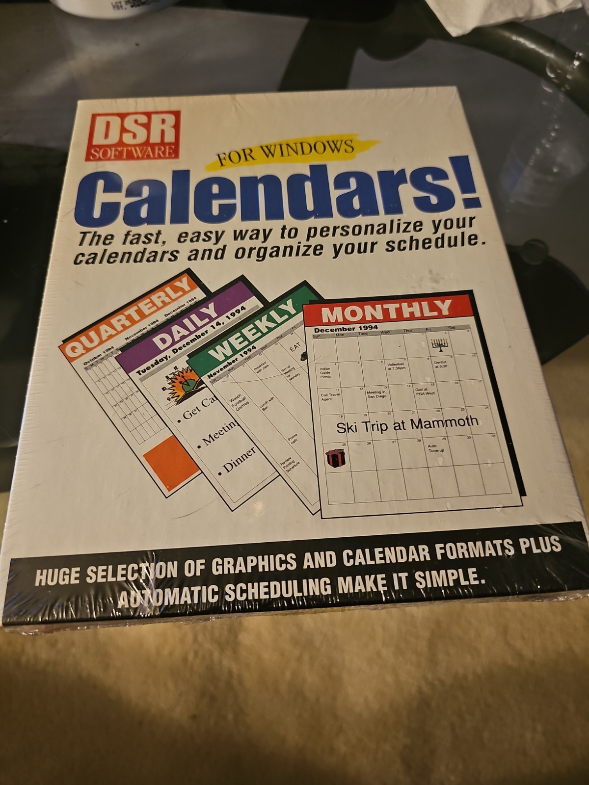 New Sealed Windows 95 Calenders Dsr Software Pc
