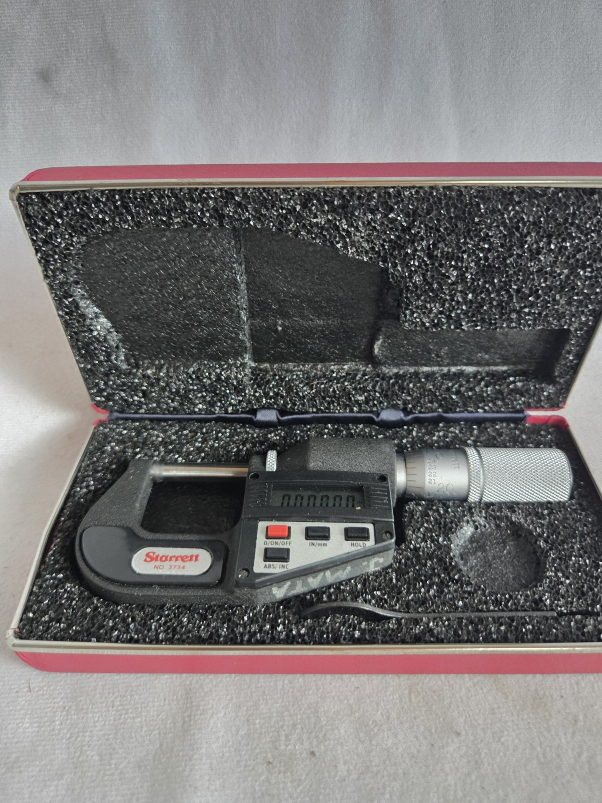Starrett Digital Outside Micrometer NO 3734 0-1"