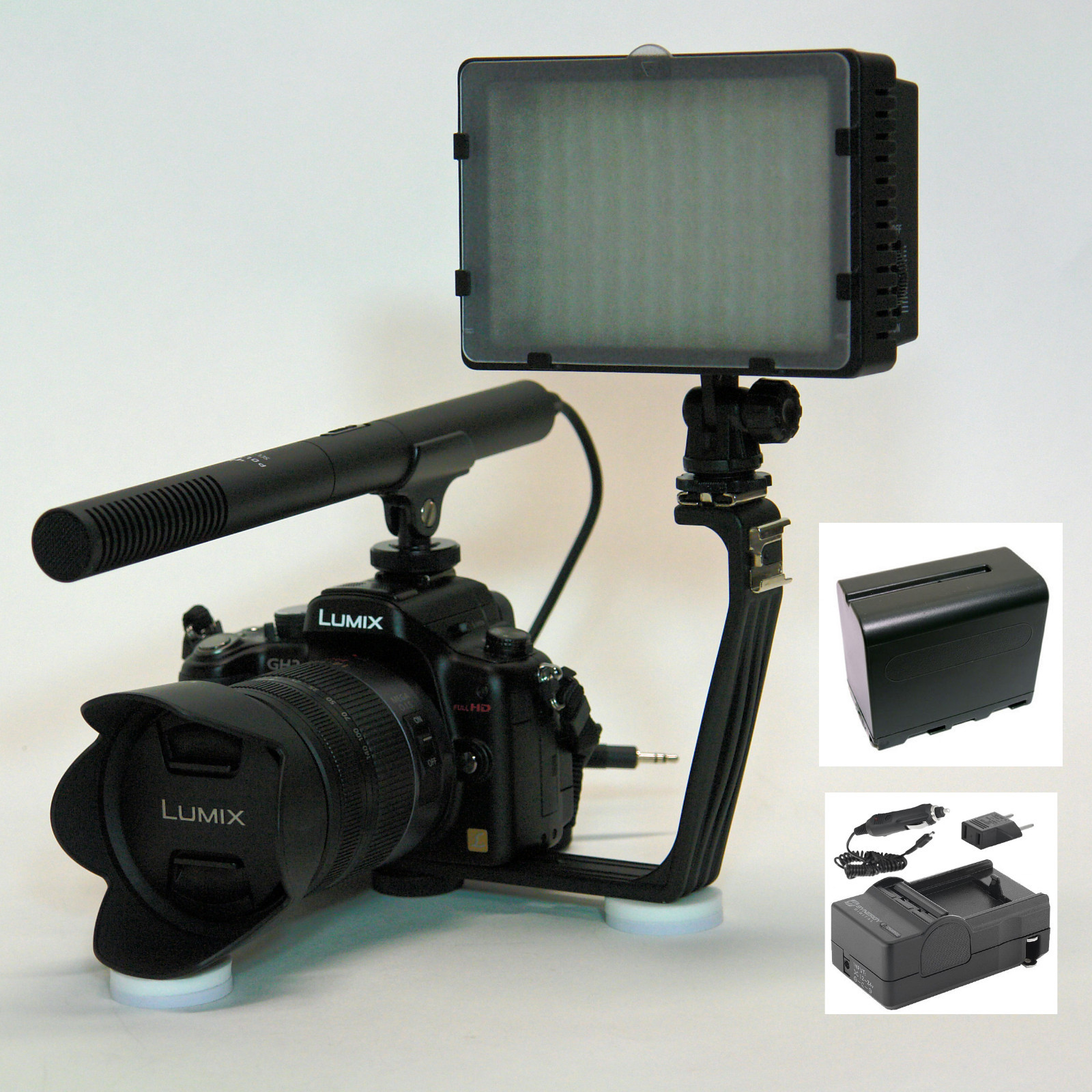 Pro G9 VM SC-12L mic light F970 for Panasonic Lumix DMZ G9 G85 G80 G7 G6 G6KK