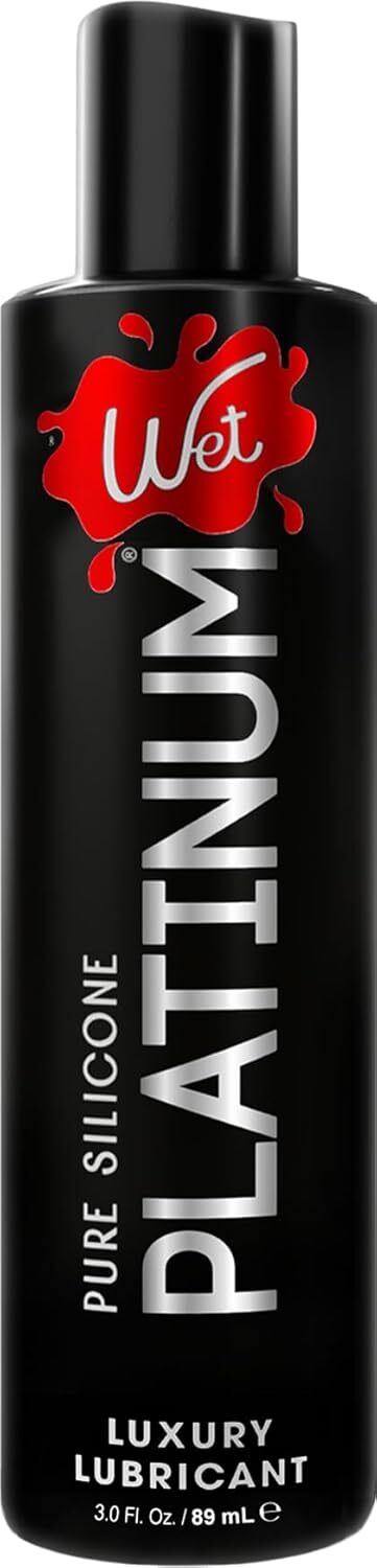 Wet Platinum Silicone-Based Personal Lubricant | Ultra Smooth, 3 fl oz
